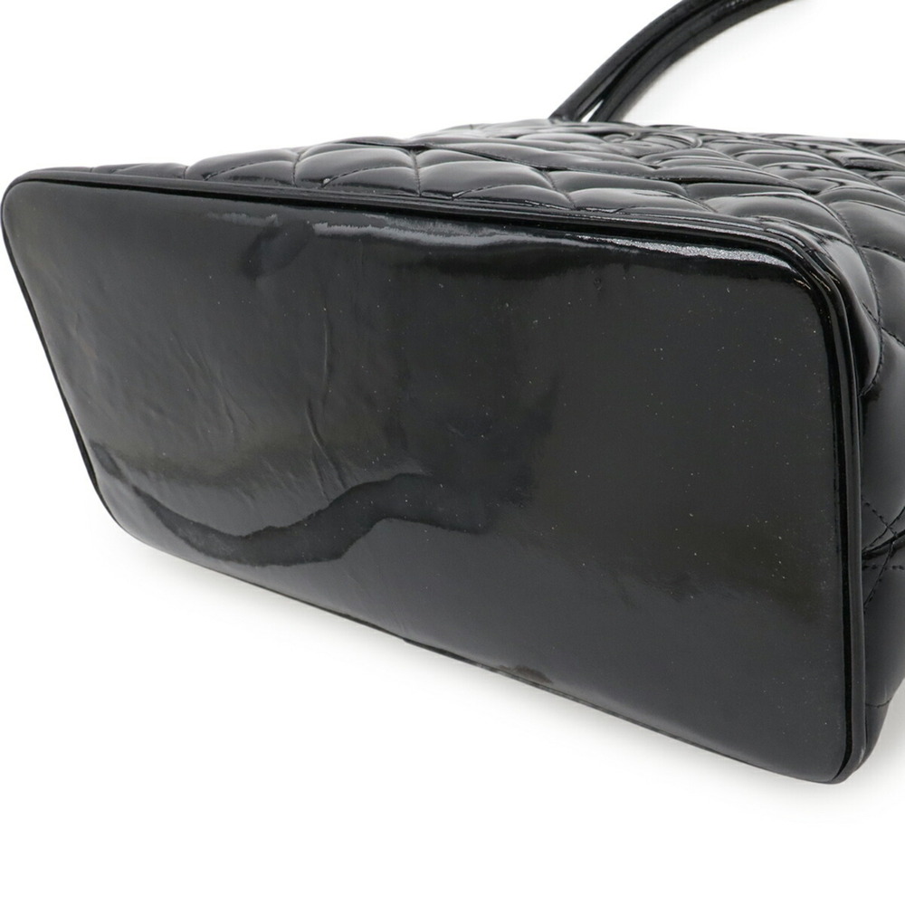 CHANEL Black Leather Logo Shoulder Bag - Picture 4 of 10